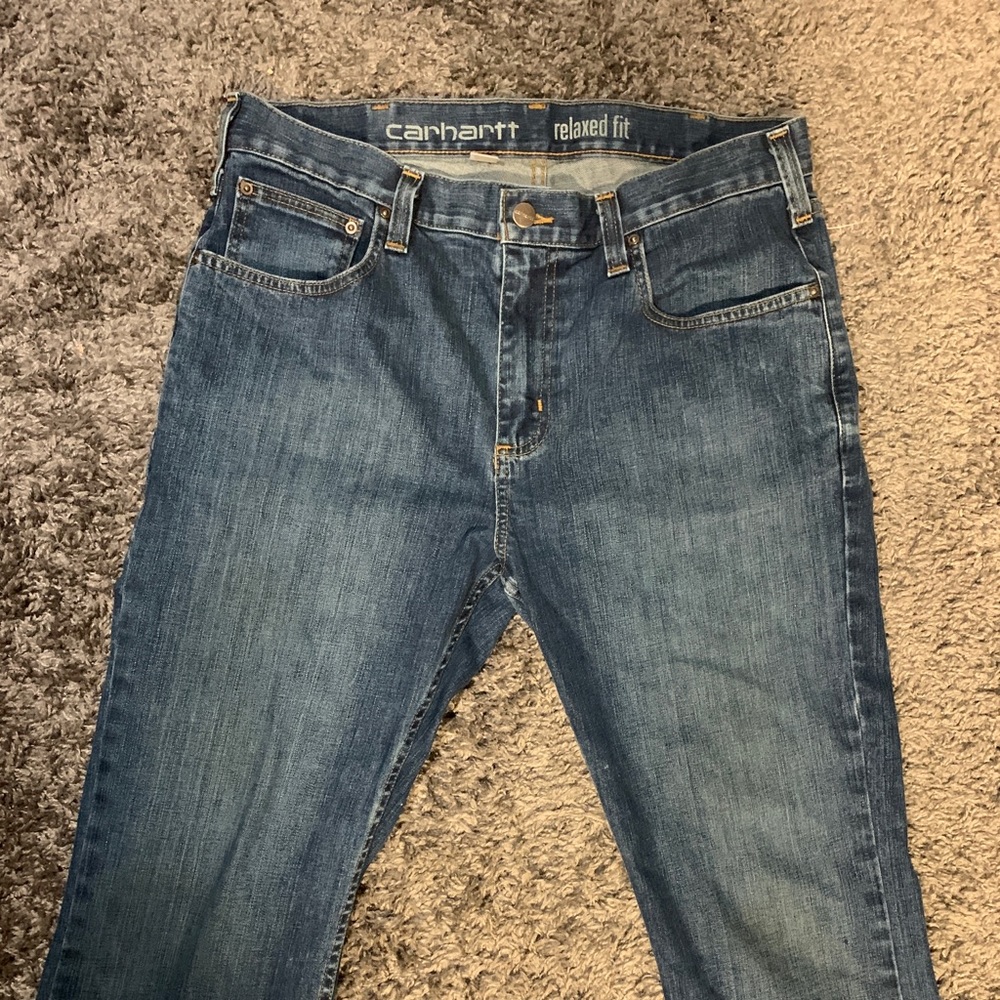 Carhartt Mens 34x30 Relaxed Fit Jeans